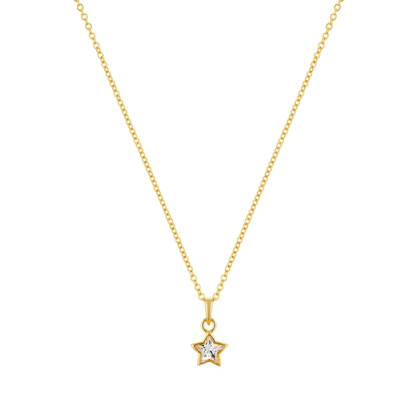 Divine Star Gold plated sterling silver Necklace