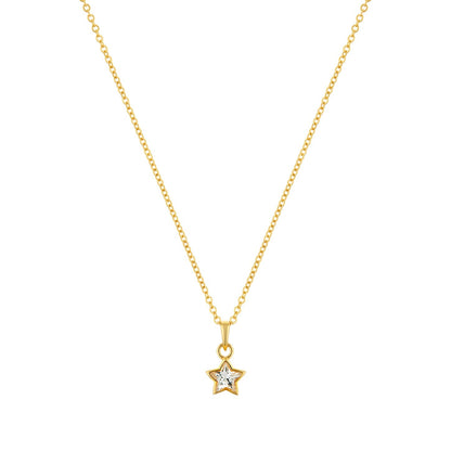 Divine Star Gold plated sterling silver Necklace