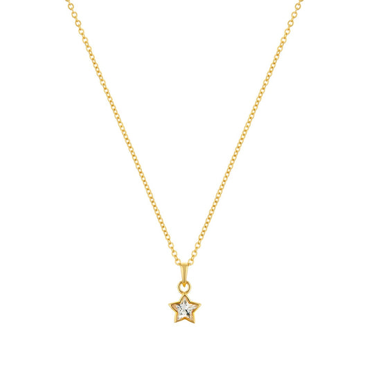 Divine Star Gold plated sterling silver Necklace